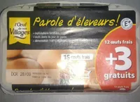 15 oeufs frais