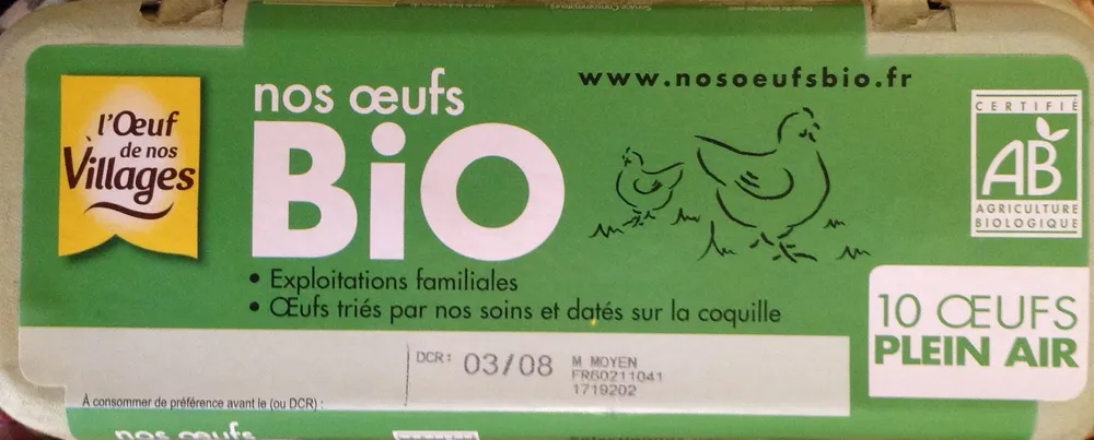 Oeufs bio
