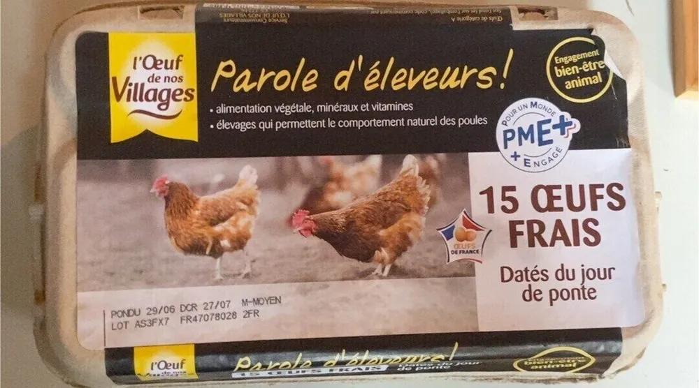 L’œuf de nos région