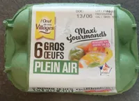 6 gros œufs plein air