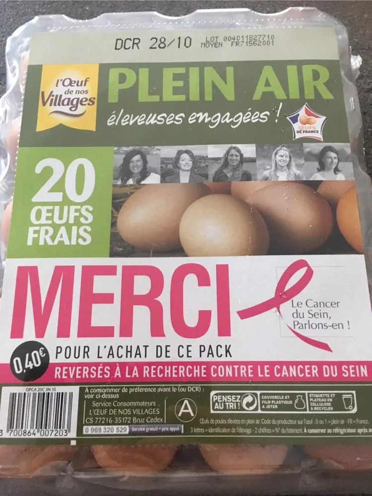 Oeufs Plein Air Éleveuses Engagées Opération Octobre Rose