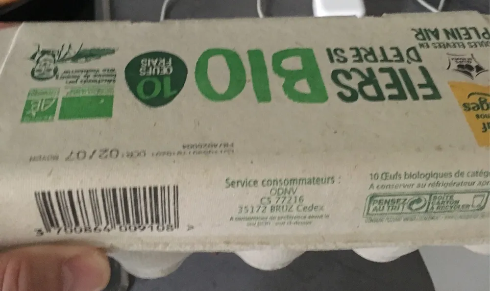 Oeufs bio