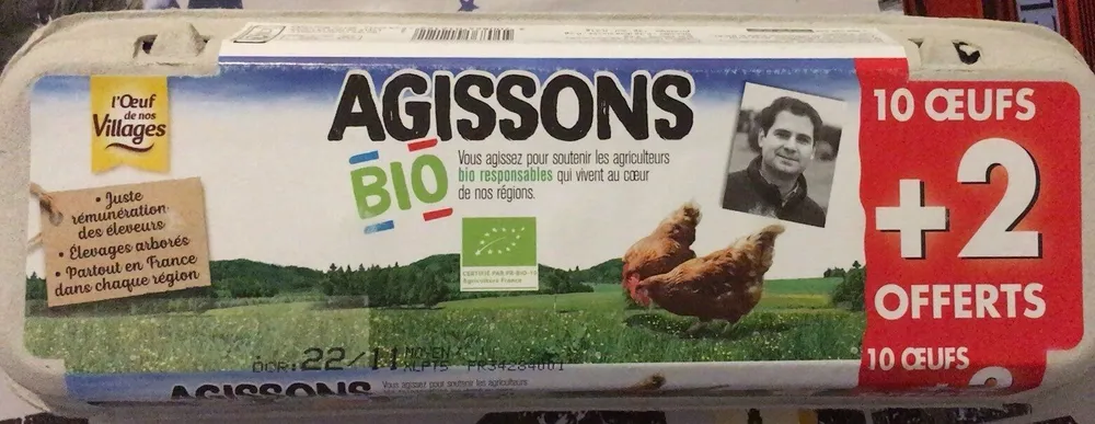 Oeufs plein air bio