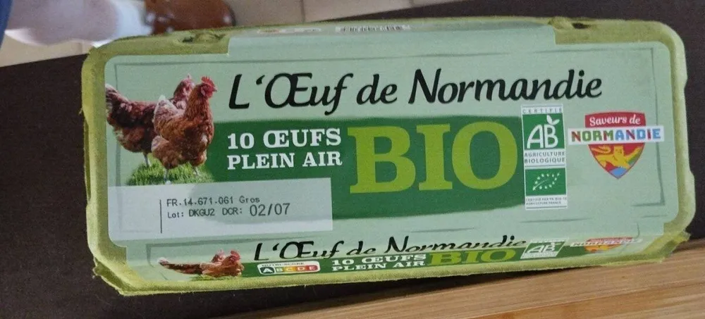 10 oeufs plein air bio