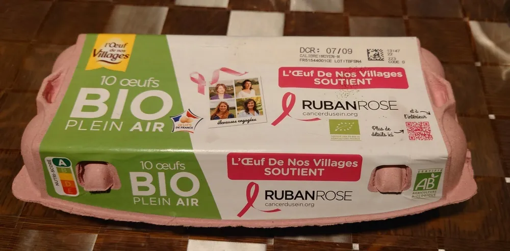 10 oeufs BIO plein air