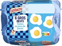 6 gros œufs dates du jour de ponte