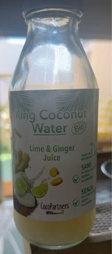 KING COCONUT WATER Lime & Ginger Juice