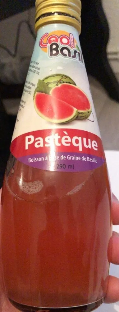 Pastèque boisson à base de graines de basilic