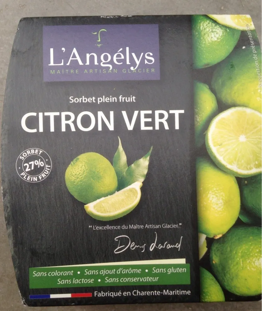 Sorbet plein fruit Citron Vert