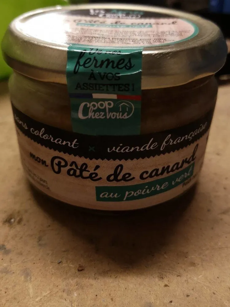 Pâté de canard au poivre vert