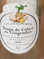 Soupe de  céleri au Gingembre