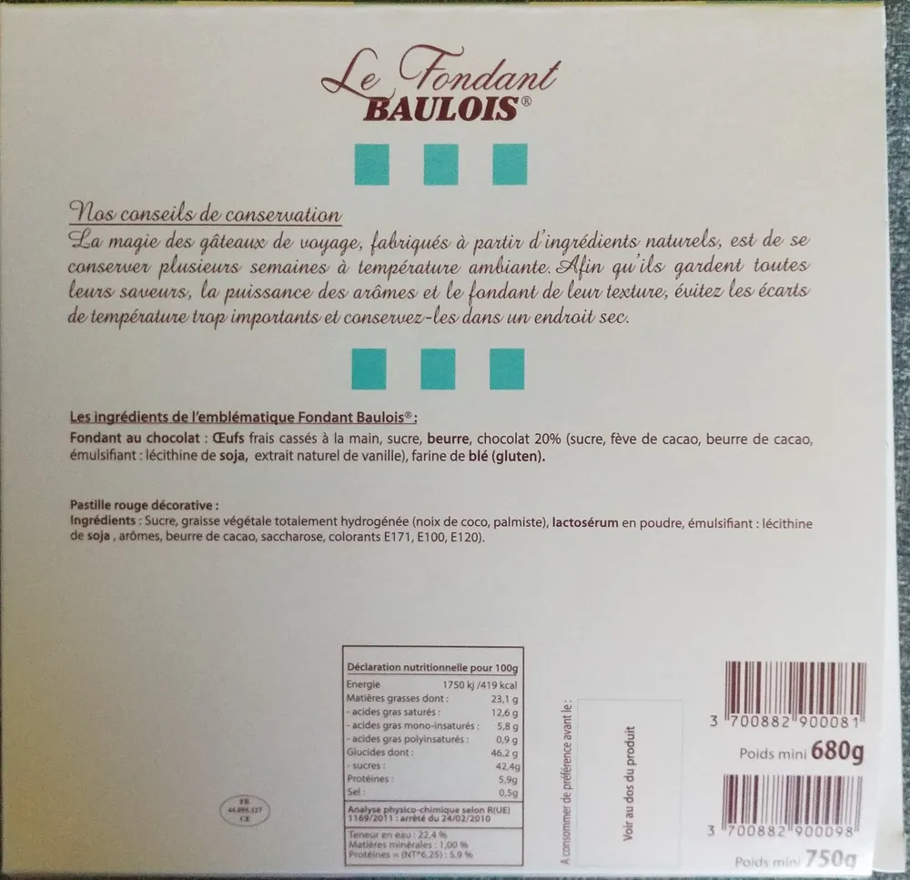 Le fondant baulois