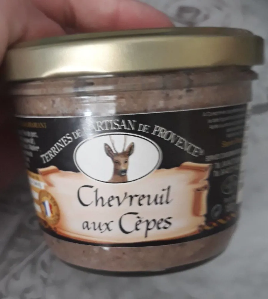 Terrine de chevreuil aux cèpes