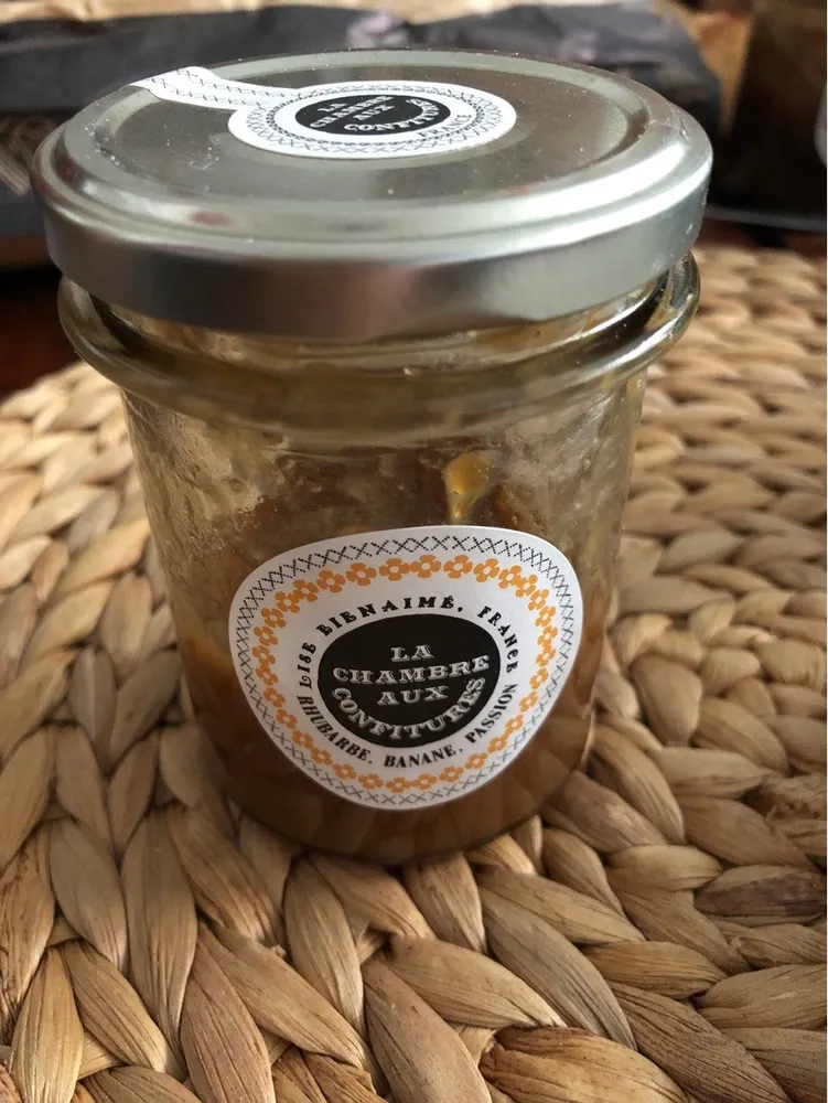 Confiture rhubarbe banane passion