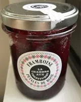 Confiture framboise pétales de rose