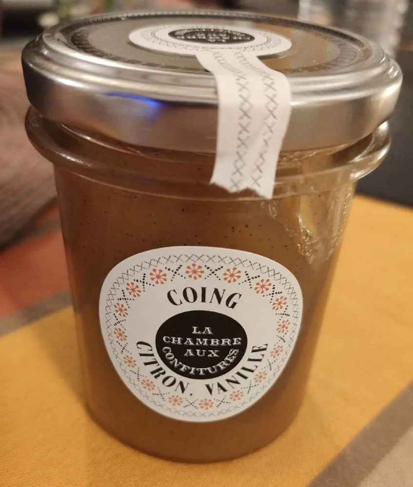 Confiture au coing, citron, vanille