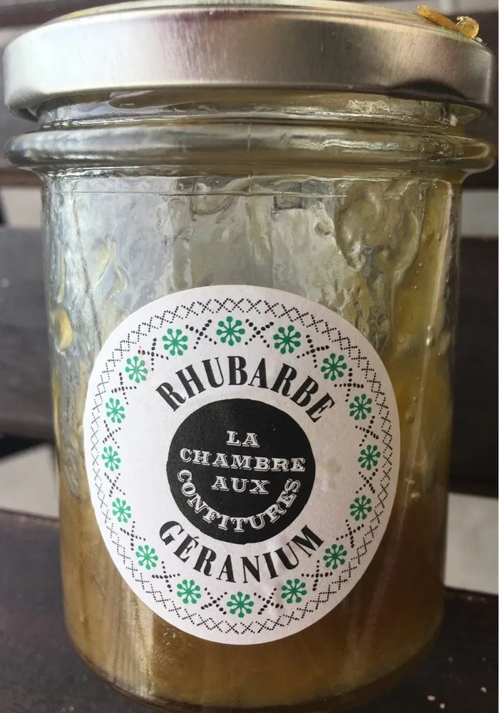 Confiture rhubarbe et geranium