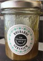 Confiture rhubarbe et geranium