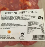 Chorizo chiffonnade