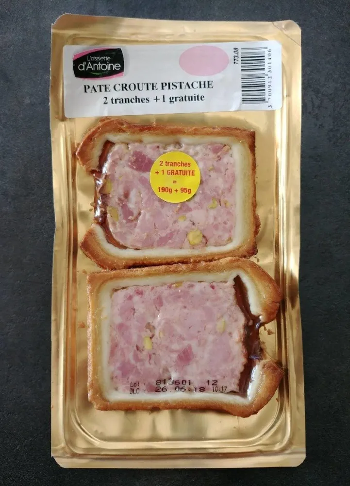 Pâté en croute pistache