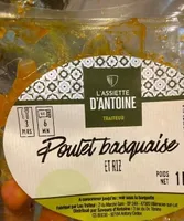 Poulet basquaise et riz