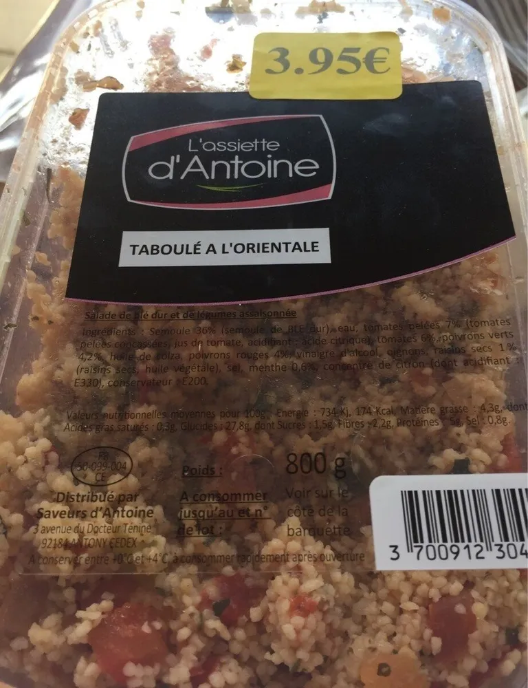 Taboule a l'orientale