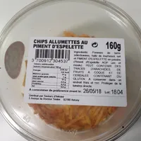 Chips allumettes au piment d'espelette