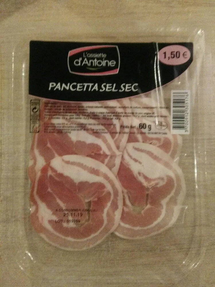 Pancetta sel sec
