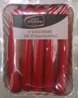 5 saucisses de strasbourg
