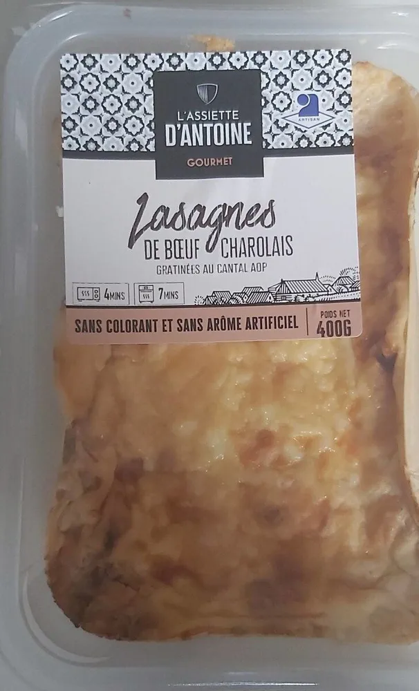 Lasagnes de bœuf charolais