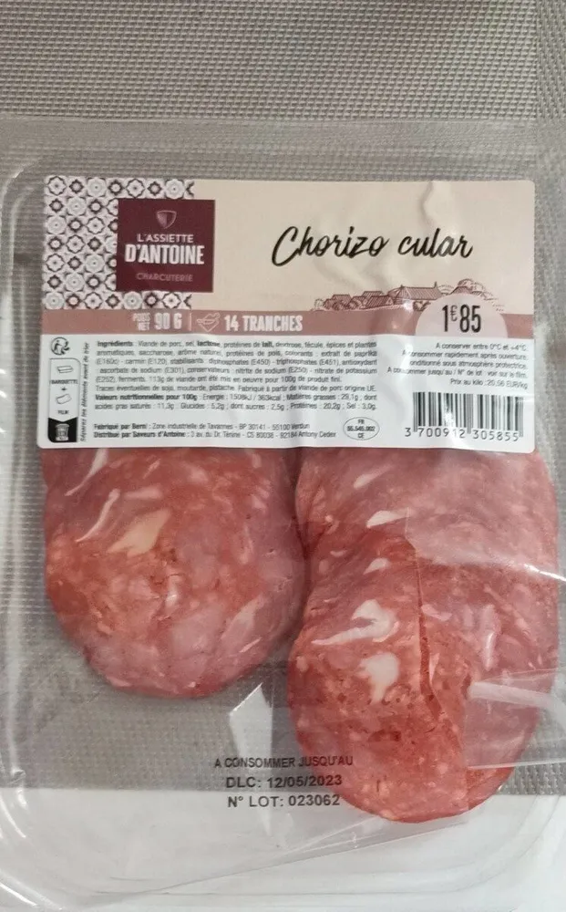Chorizo cular
