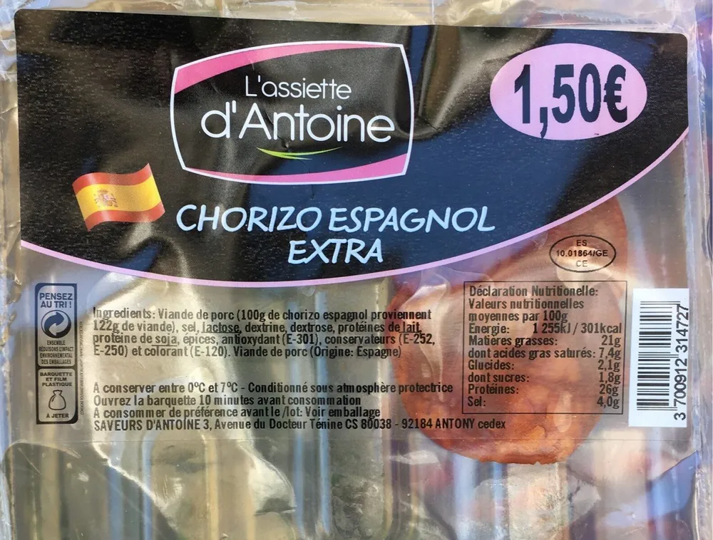 Chorizo espagnol extra