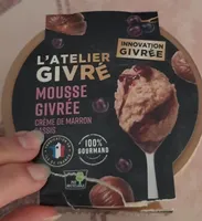 Mousse givrée crème de marron et cassis