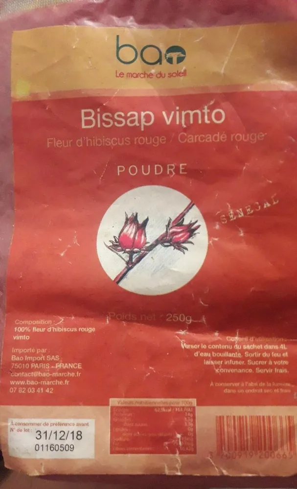 Bissap Vimto Poudre