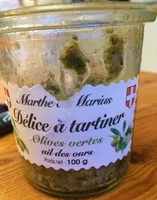 delice a tartiner olives vertes ail des ours