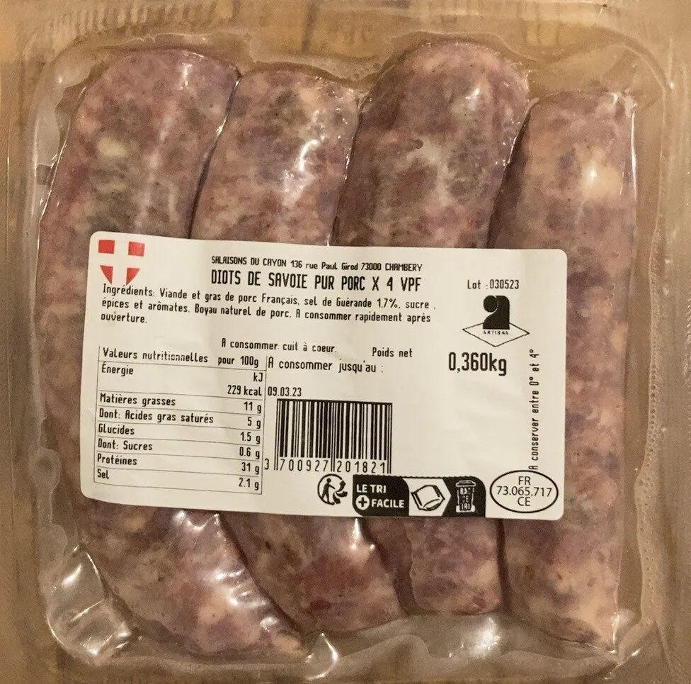 Diot de Savoie pur porc