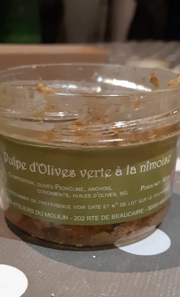Tapenade d’olives vertes picholines