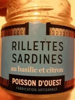 Rillettes sardines au basilic et citron