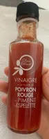 Vinaigre a la pulpe de poivron rouge au piment d’espelette