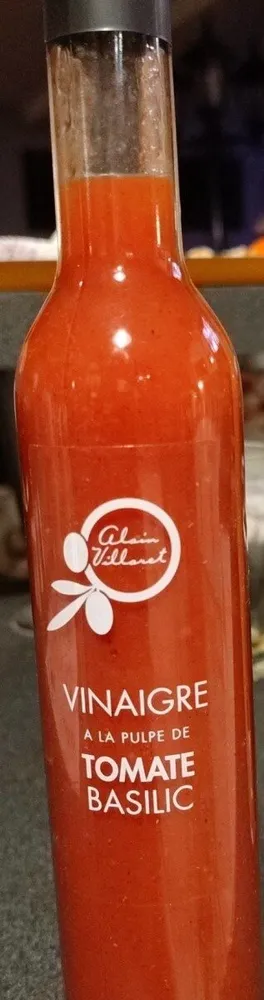 Vinaigre à la pulpe de tomate basilic
