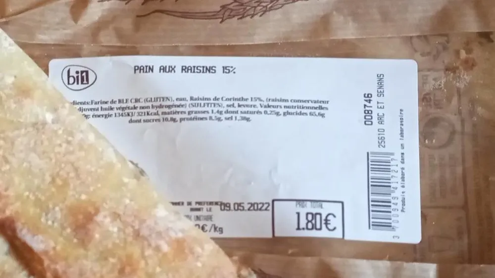 Pain aux raisins