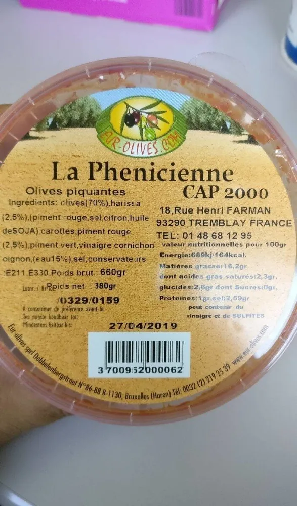 La phenicienne - Olives piquantes