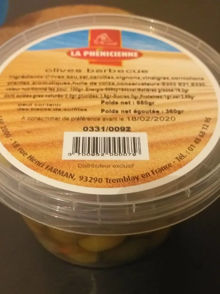 Olives barbecue