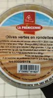 Olives vertes en rondelles