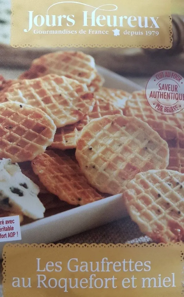 Les Gaufrettes au Roquefort et miel