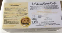Le cake au citron confit