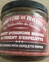 Confit d’oignon rouges au piment d’espelette
