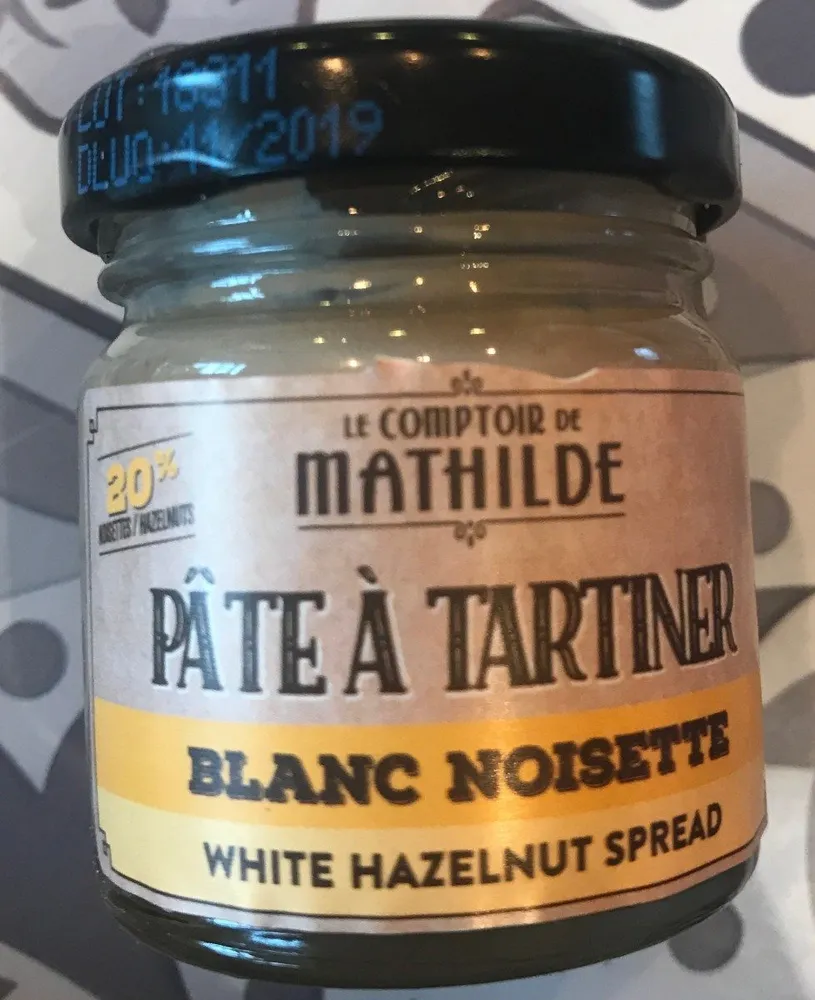 Pate a tartiner blanc noisette