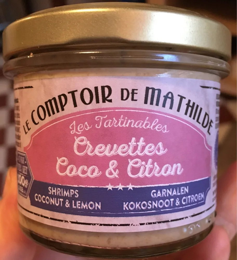 Les Tartinables Crevettes coco & citron