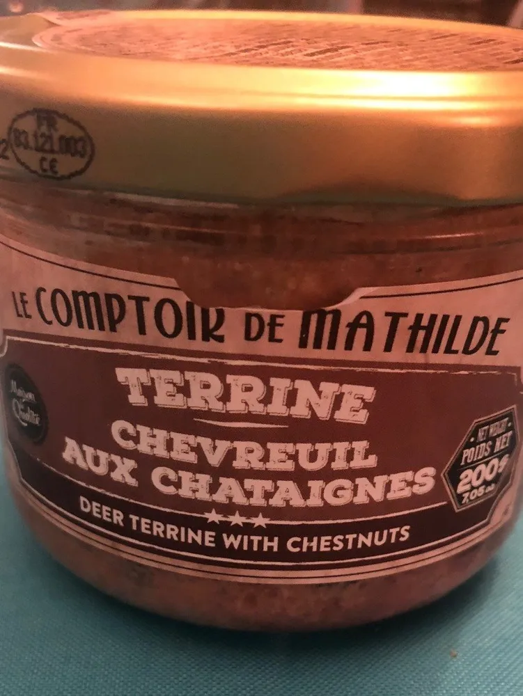 Terrine chevreuil aux chataignes